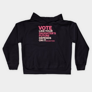 Vote Like Your Daughter's Future Depends On It Kids Hoodie